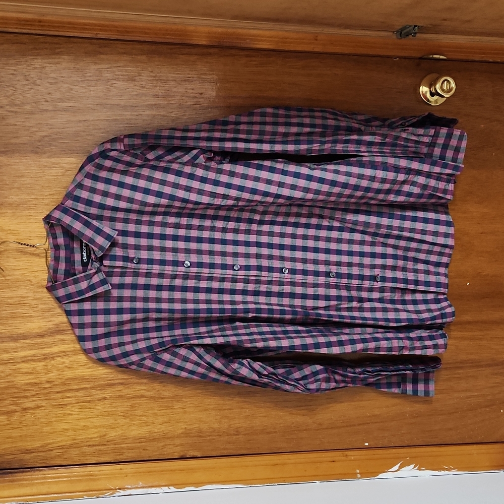 Men's Button Down Dress Shirt L